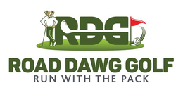 RDG, ROAD DAWG GOLF, RUN WITH THE PACK logo