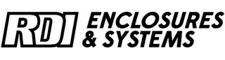 RDI ENCLOSURES & SYSTEMS logo