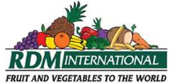 RDM INTERNATIONAL FRUIT AND VEGETABLES TO THE WORLD logo