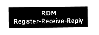 RDM REGISTER-RECEIVE-REPLY logo