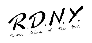 R.D.N.Y. ROMANCE DELUXE OF NEW YORK logo