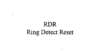 RDR RING DETECT RESET logo