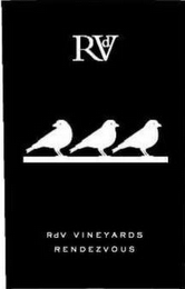 RDV RDV VINEYARDS RENDEZVOUS logo