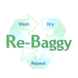 RE-BAGGY , WASH , DRY , REPEAT logo
