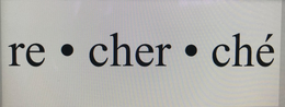 RE · CHER ·  CHÉ logo