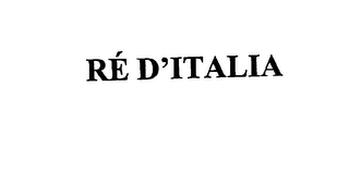 RE D'ITALIA logo