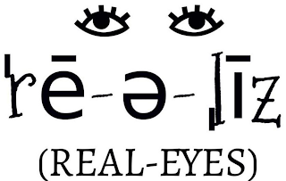 RE-E-LIZ (REAL-EYES) logo