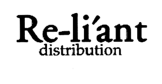 RE-LI' ANT DISTRIBUTION logo