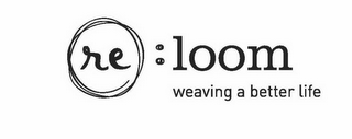 RE :LOOM WEAVING A BETTER LIFE logo
