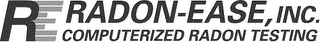 RE RADPM-EASE, INC. COMPUTERIZED RADON TESTING logo
