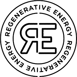 RE REGENERATIVE ENERGY REGENERATIVE ENERGY logo