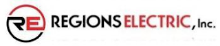 RE REGIONS ELECTRIC, INC. logo