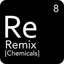 RE, REMIX, CHEMICALS, 8 logo