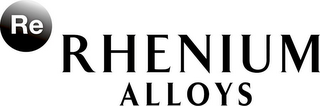 RE RHENIUM ALLOYS logo