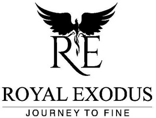 RE ROYAL EXODUS JOURNEY TO FINE logo