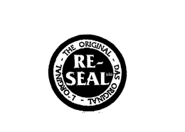 RE- SEAL THE ORIGINAL DAS ORIGINAL L'ORGINAL logo