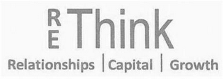 RE THINK RELATIONSHIPS CAPITAL GROWTH logo