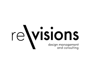 RE VISIONS DESIGN MANAGEMENT AND CONSULTING logo