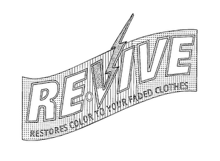 RE VIVE RESTORES COLOR TO YOUR FADED CLOTHES logo