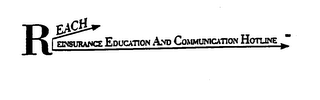 REACH- REINSURANCE EDUCATION AND COMMUNICATION HOTLINE logo