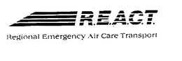 R.E.A.C.T. REGIONAL EMERGENCY AIR CARE TRANSPORT logo