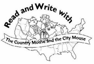 READ AND WRITE WITH THE COUNTRY MOUSE AND THE CITY MOUSE logo