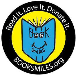 READ IT. LOVE IT. DONATE IT. BOOK SMILES BOOKSMILES.ORG logo
