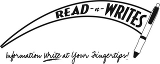READ - N - WRITES INFORMATION WRITE AT YOUR FINGERTIPS! logo