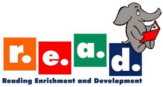 R.E.A.D. READING ENRICHMENT AND DEVELOPMENT logo