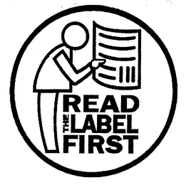 READ THE LABEL FIRST logo
