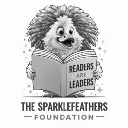 READERS ARE LEADERS THE SPARKLEFEATHERS FOUNDATION logo
