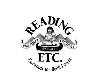 READING ETC. KNOWLEDGE IMAGINATION CREATIVITY ESSENTIALS FOR BOOK LOVERS logo