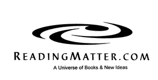 READING MATTER.COM A UNIVERSE OF BOOKS & NEW IDEAS logo