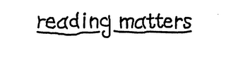 READING MATTERS logo