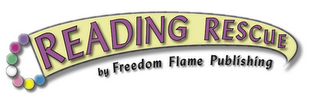 READING RESCUE BY FREEDOM FLAME PUBLISHING logo