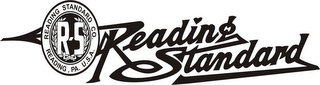 READING STANDARD CO. READING, PA USA R-5 READING STANDARD logo