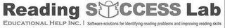 READING SUCCESS LAB EDUCATIONAL HELP INC. SOFTWARE SOLUTIONS FOR IDENTIFYING READING PROBLEMS AND IMPROVING READING SKILLS logo