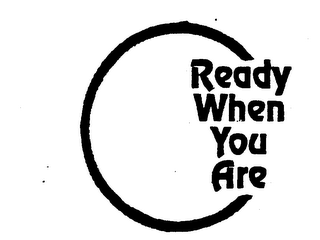 READY WHEN YOU ARE logo