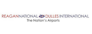 REAGAN NATIONAL DULLES INTERNATIONAL THE NATION'S AIRPORTS. logo