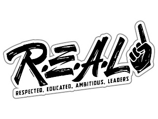 R.E.A.L 1 RESPECTED, EDUCATED, AMBITIOUS, LEADERS logo