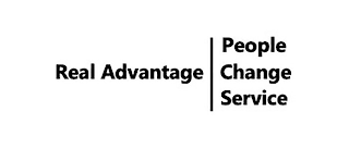 REAL ADVANTAGE | PEOPLE CHANGE SERVICE logo