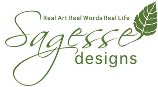 REAL ART REAL WORDS REAL LIFE SAGESSE DESIGNS logo