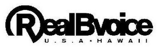 REAL BVOICE U. S. A.  H A W A I I logo