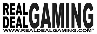 REAL DEAL GAMING WWW.REALDEALGAMING.COM logo