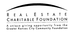 REAL ESTATE CHARITABLE FOUNDATION A UNIQUE GIVING OPPORTUNITY FROM THE GREATER KANSAS CITY COMMUNITY FOUNDATION logo