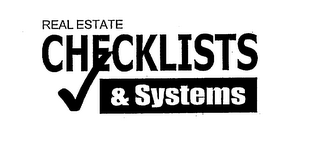 REAL ESTATE CHECKLISTS & SYSTEMS logo