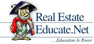 REAL ESTATE EDUCATE.NET ...EDUCATION IS POWER logo