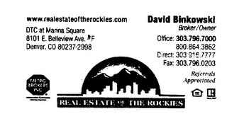 REAL ESTATE OF THE ROCKIES logo
