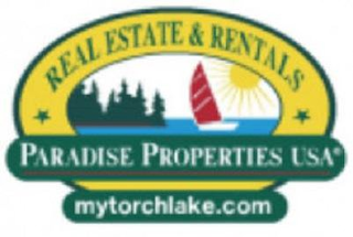 REAL ESTATE & RENTALS PARADISE PROPERTIES USA MYTORCHLAKE.COM logo
