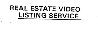 REAL ESTATE VIDEO LISTING SERVICE logo